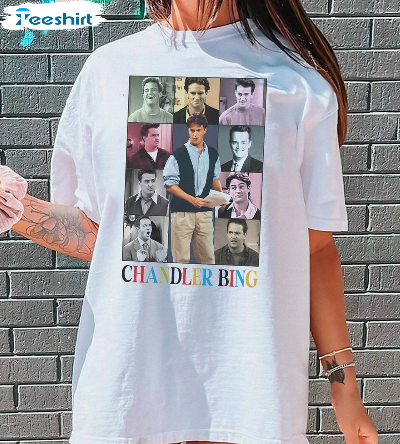 Retro Chandler Bing Shirt, Vintage Matthew Perry Long Sleeve Unisex T Shirt