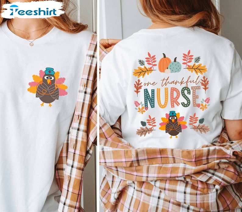 Nurse Thanksgiving Shirt, Turkey Nurse Unisex Hoodie Sweater