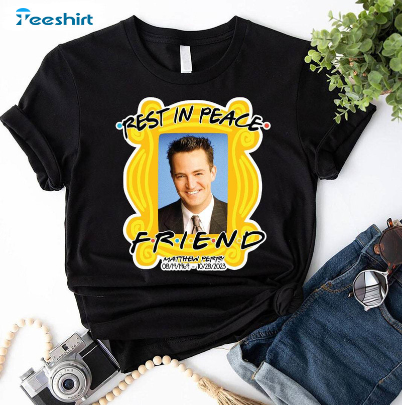 Matthew Perry Shirt, Rip Matthew In Memory Friends Actor Tee Tops Unisex Hoodie