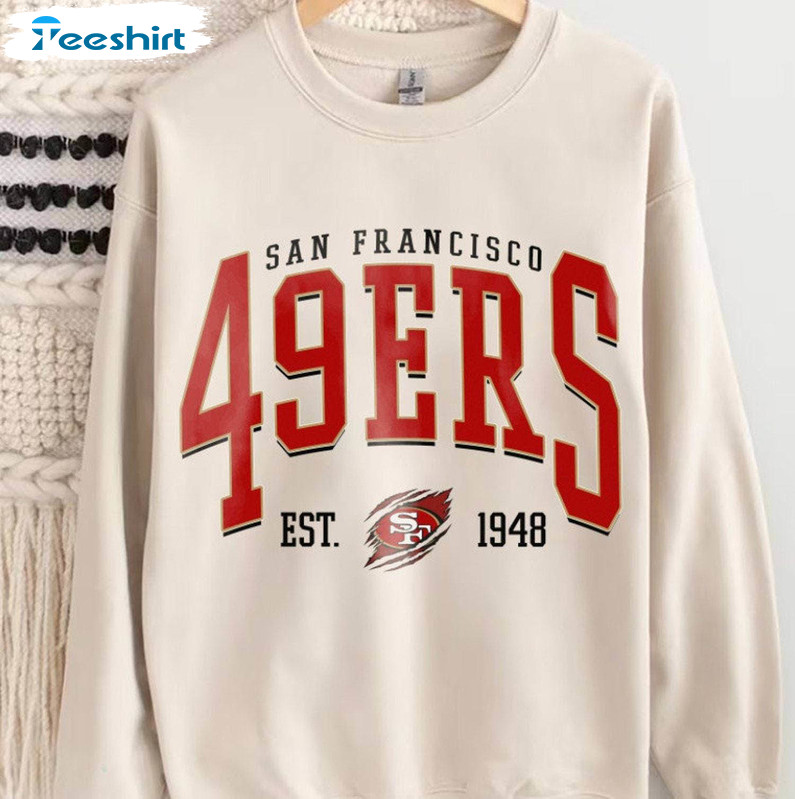 San Francisco Football Shirt, Vintage Style Football Sweater Hoodie