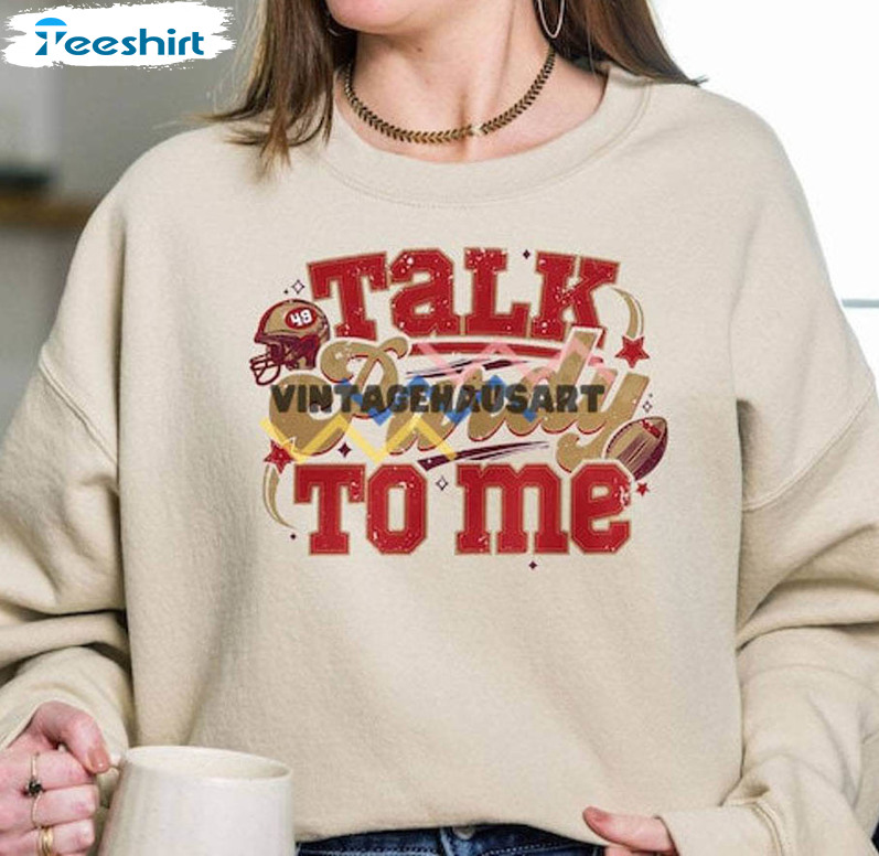 San Francisco Football Sweatshirt, Comfort Brock Talk To Me Long Sleeve Tank Top