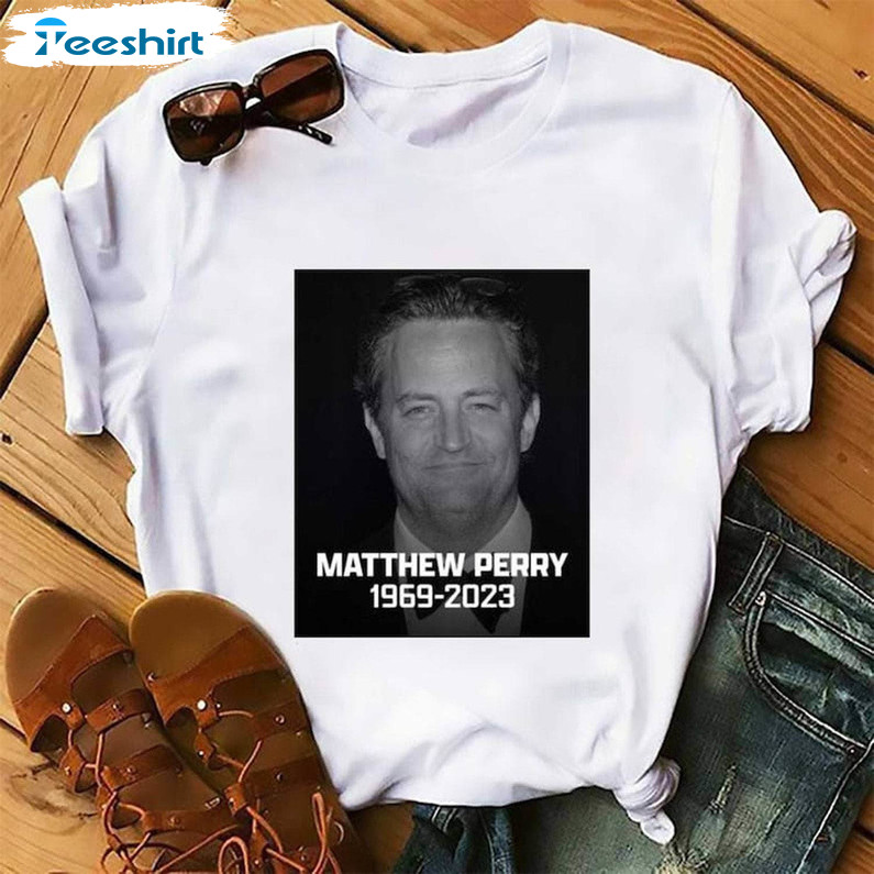 Matthew Perry Shirt, Retro Friends Movie Tee Tops Short Sleeve