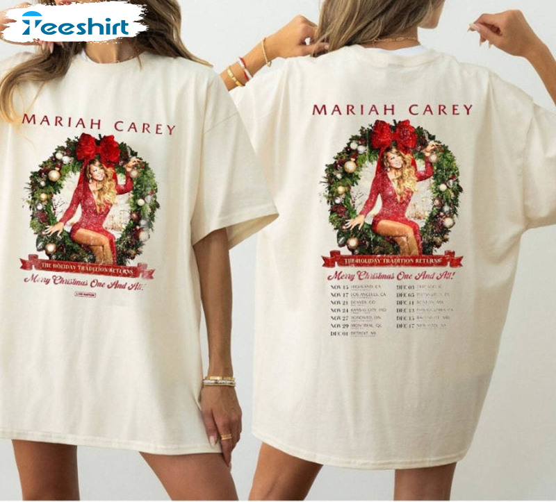 Mariah Carey Christmas Shirt, Mariah Carey Concert Crewneck Sweatshirt Unisex T Shirt