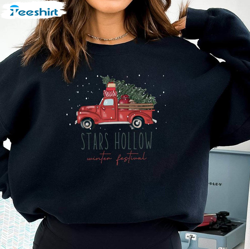 Stars Hollow Winter Holiday Shirt, Snow Christmas Festival Hoodie Tee Tops