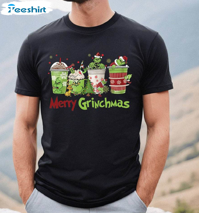 Merry Grinchmas Shirt, Funny Grinch Sweater Long Sleeve