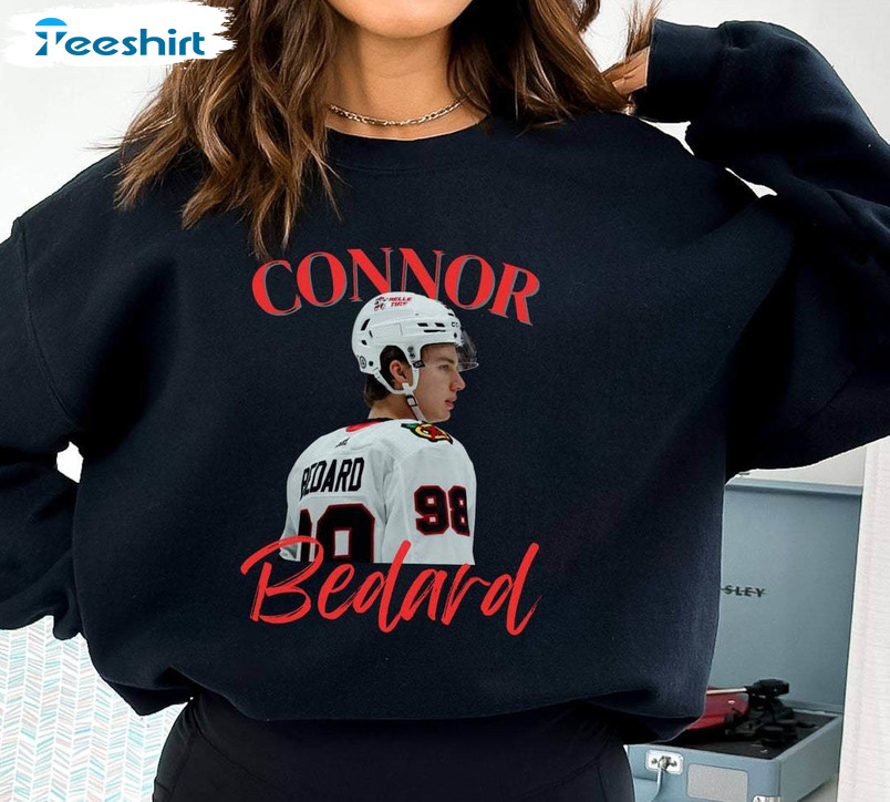Connor Bedard Shirt, Funny Connor Blackhawks Christmas Unisex T Shirt Crewneck Sweatshirt