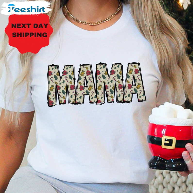 New Year Mama Shirt, Mom Christmas Hoodie Long Sleeve