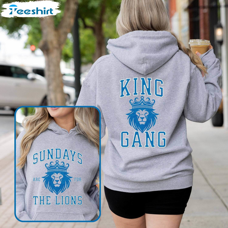 Lions Football Shirt, Game Day Vintage Long Sleeve Unisex T Shirt