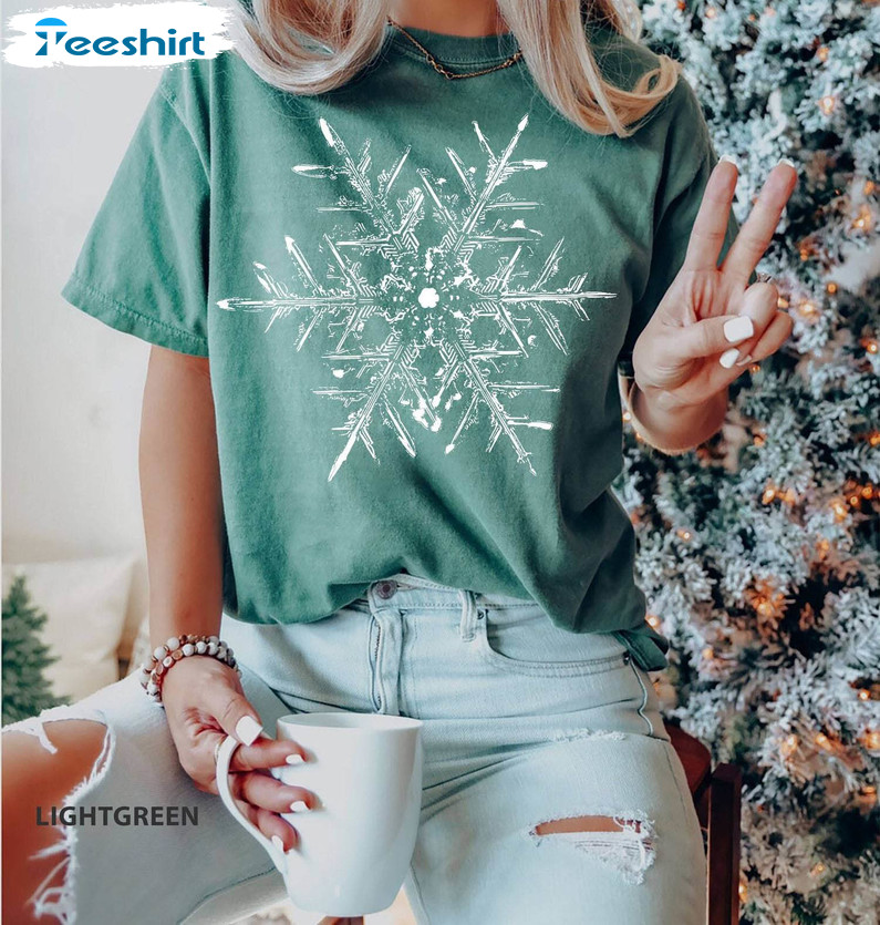 Snowflake Christmas Shirt, Matching Christmas Crewneck Sweatshirt Unisex Hoodie