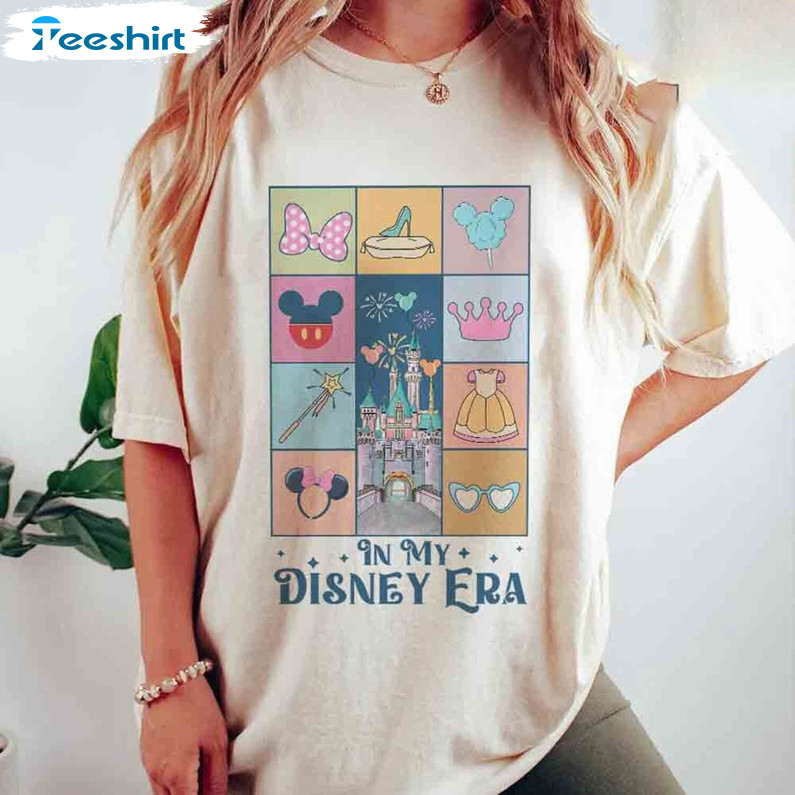 Vintage In My Disney Era Shirt, Mickey Minnie Tee Tops Unisex Hoodie