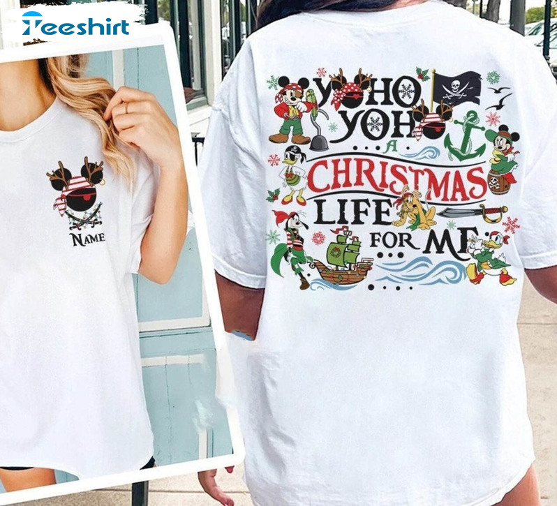 Disney Pirates Christmas Shirt, Mickey Minnie Crewneck Sweatshirt Long Sleeve