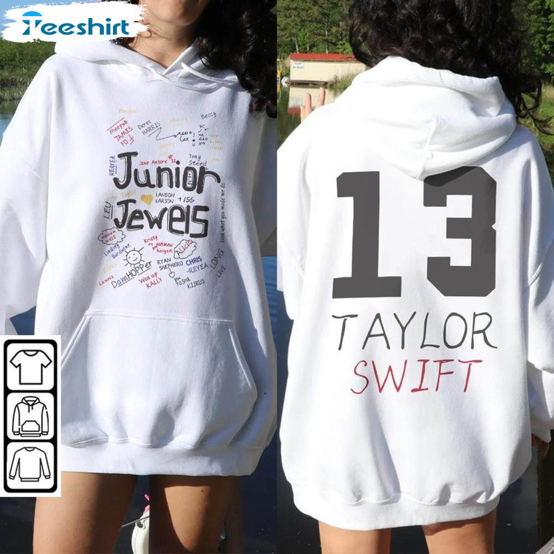 Junior Jewels Shirt, Taylor Junior Jewels Music Unisex Hoodie Crewneck Sweatshirt