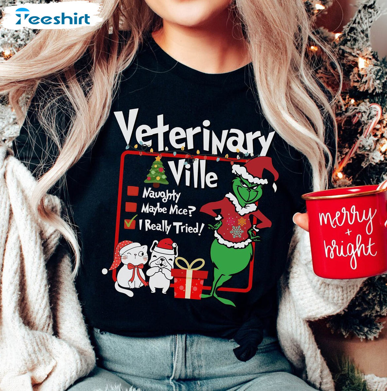 Vet Tech Christmas Shirt, Veterinarian Holiday Sweater Tee Tops