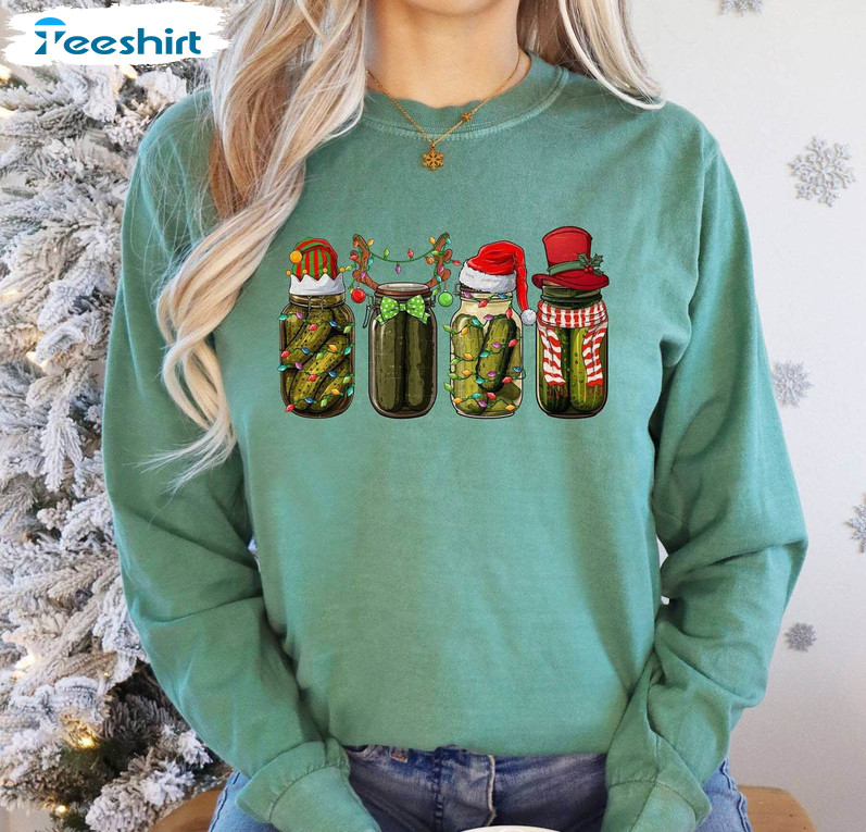 Canned Pickles Christmas Shirt, Canned Pickles Unisex T Shirt Tee Tops