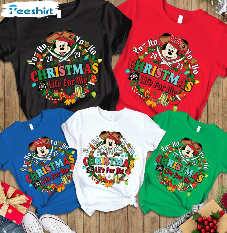 A Christmas Life For Me Shirt, Disneyland Christmas Unisex Hoodie Long Sleeve