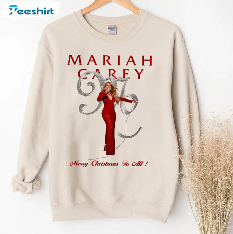 Mariah Carey Christmas Shirt, All Tour All I Want For Christmas Hoodie Long Sleeve