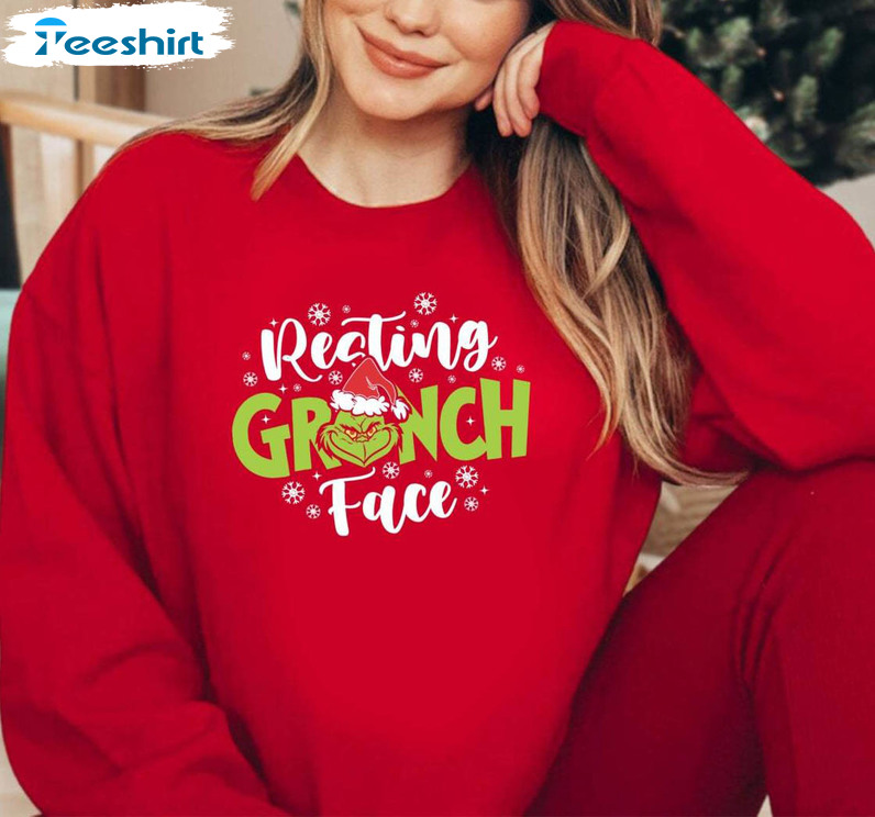 Grinch On Holiday Shirt, Grinchy Today Christmas Unisex Hoodie Crewneck Sweatshirt