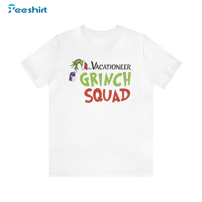 Vacationeer Grinch Squad Shirt, Christmas Long Sleeve Unisex T Shirt