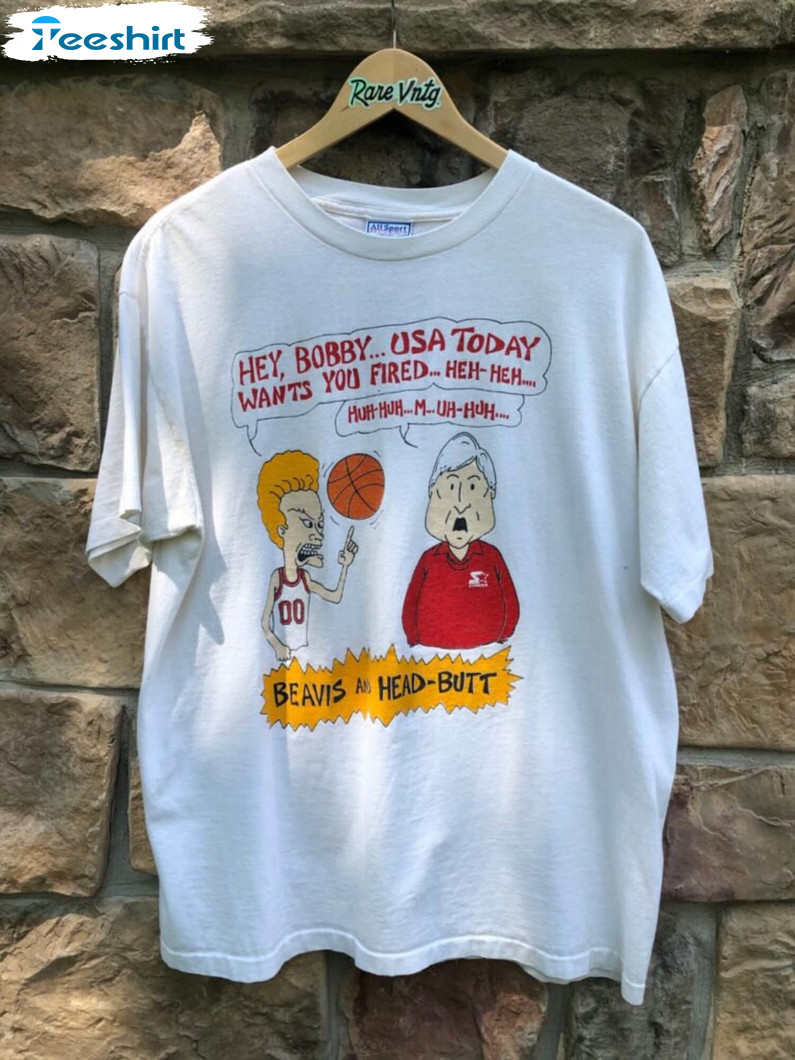 Comfort Bobby Knight Shirt, Indiana Hoosiers Beavis And Head Tank Top Tee Tops