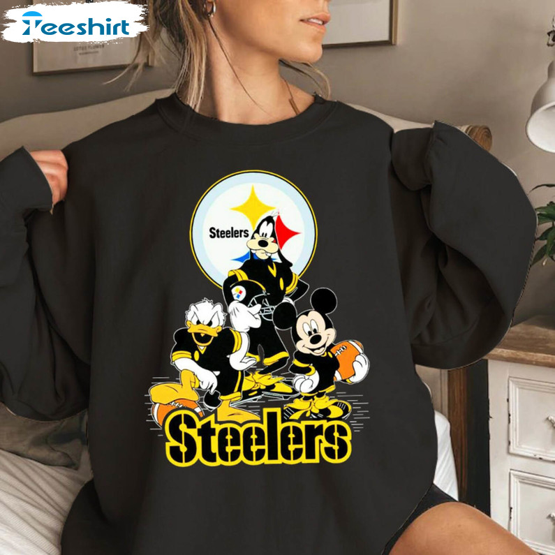 Vintage Pittsburgh Mickey Disney Shirt, Nfl Football Tee Tops Unisex Hoodie