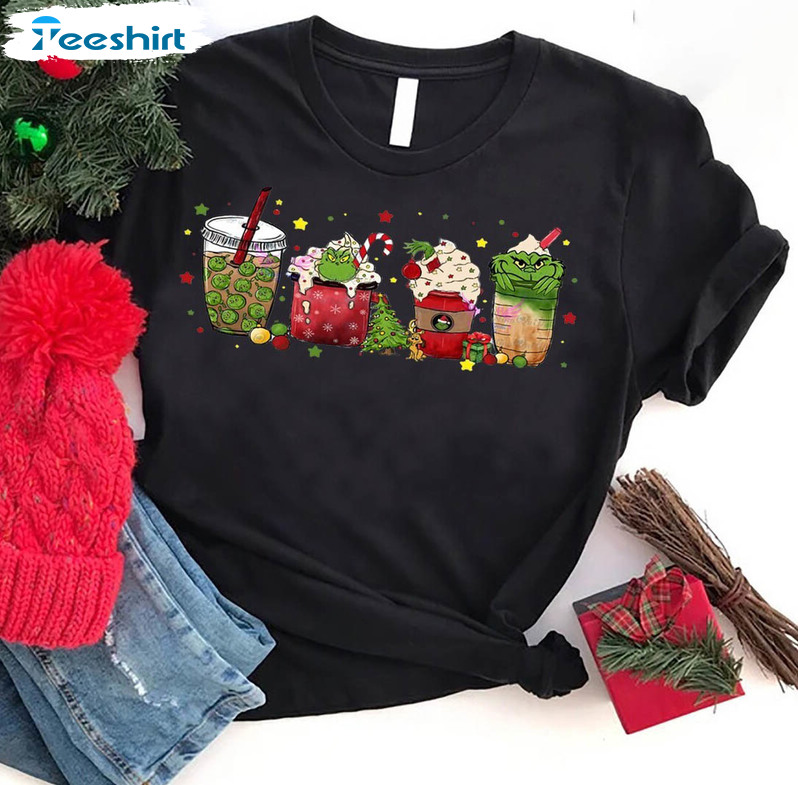 Grinchmas Christmas Coffee Shirt, Grinch Spice Coffee Hoodie Tee Tops