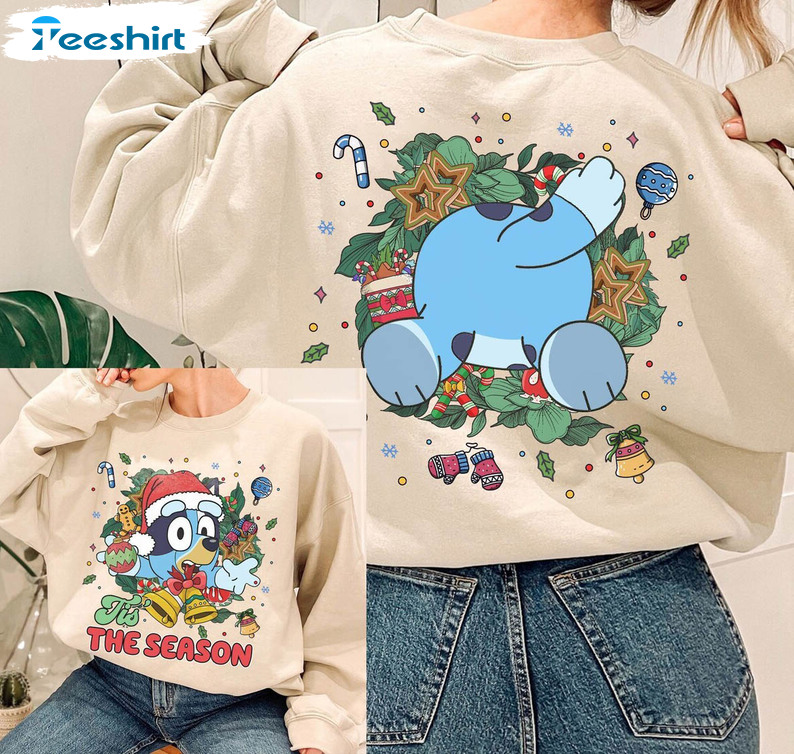 Muffin Tis The Season Shirt, Bluey And Bingo Sweater Crewneck Sweatshirt