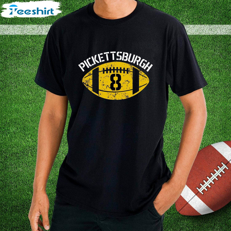 Pickettsburgh Football Shirt, Pittsburgh Game Crewneck Sweatshirt Short Sleeve
