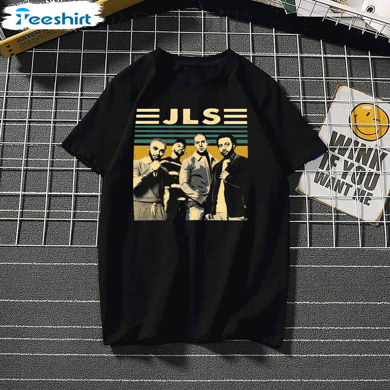 JLS Band Shirt, Trendy Music Band Unisex T Shirt Short Sleeve