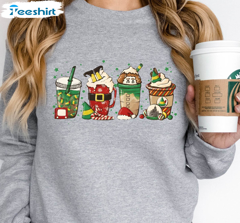 Christmas Coffee Shirt, Coffee Lover Sweater Unisex Hoodie