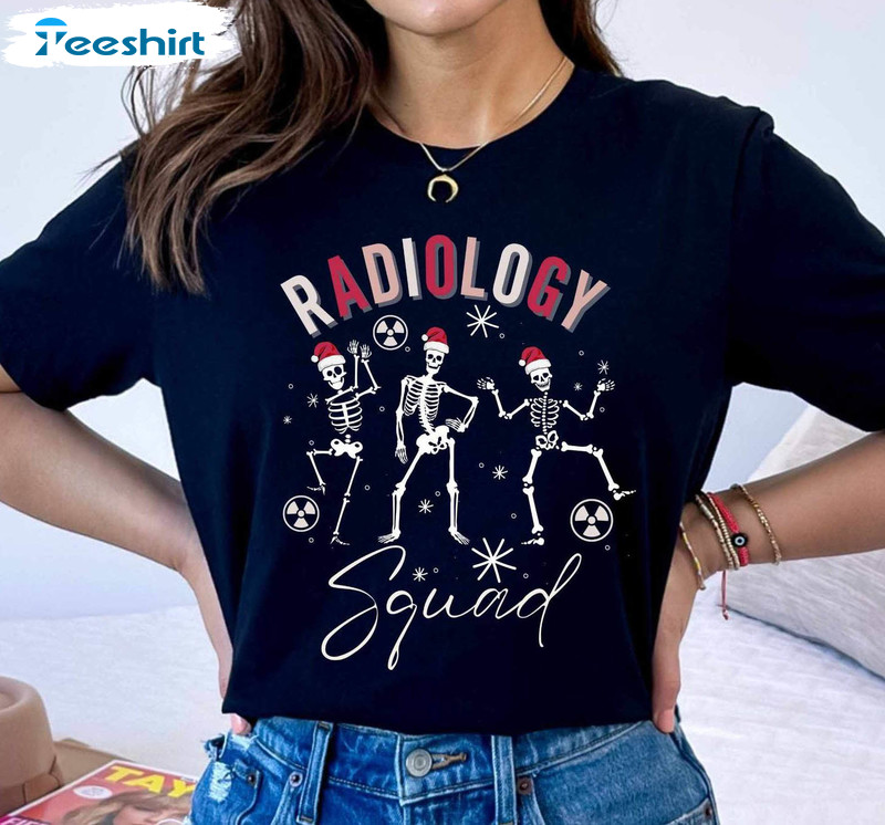 12 Days Of Radiology Shirt, Radiology Squad Christmas Crewneck Sweatshirt Long Sleeve