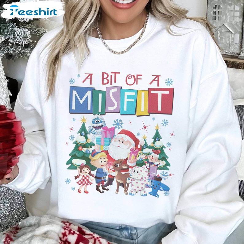 A Bit Of A Misfit Shirt, Rudolphs The Red Nosed Reindeer Tee Tops Sweater