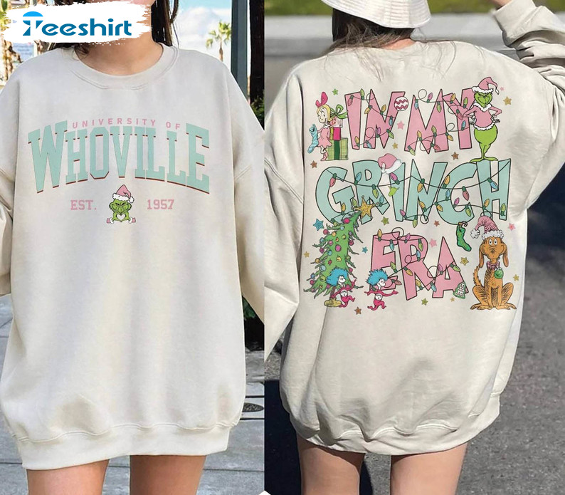 The Grinch Tour Shirt, Whoville University Tank Top Hoodie