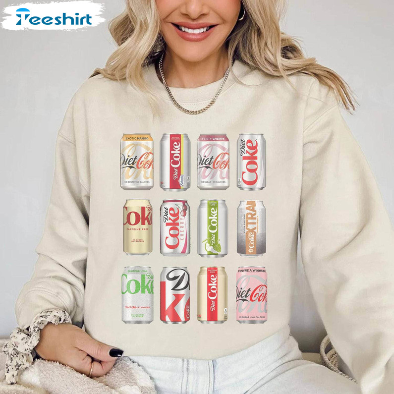 Diet Coke Sweatshirt, Christmas Coke Sampler T Shirt