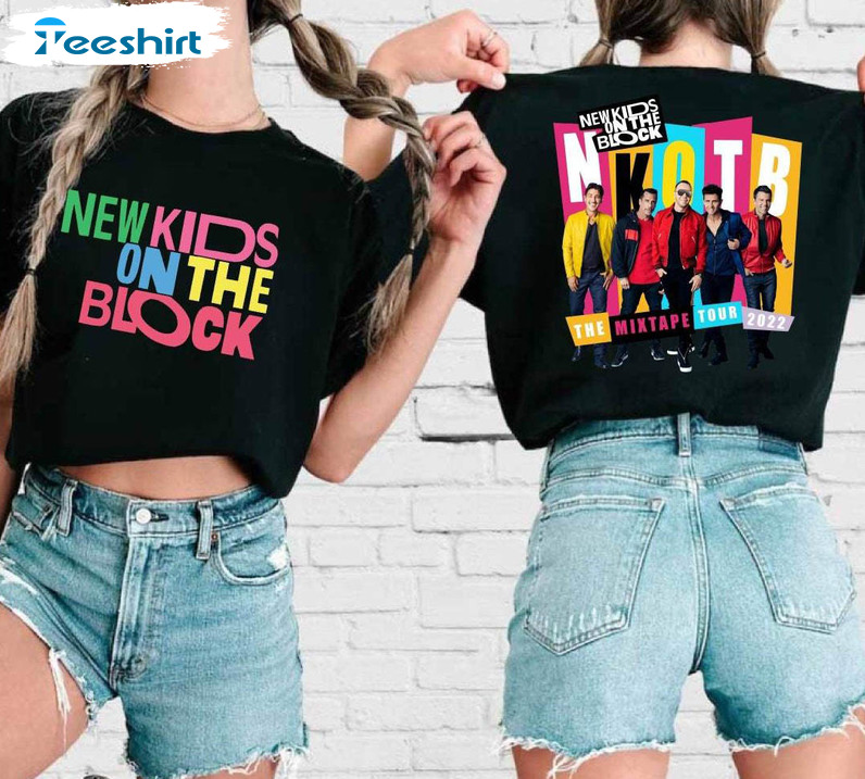 New Kids On The Block Shirt, Nkotb Girl Shirt Vintage Girls Tank Top Sweater