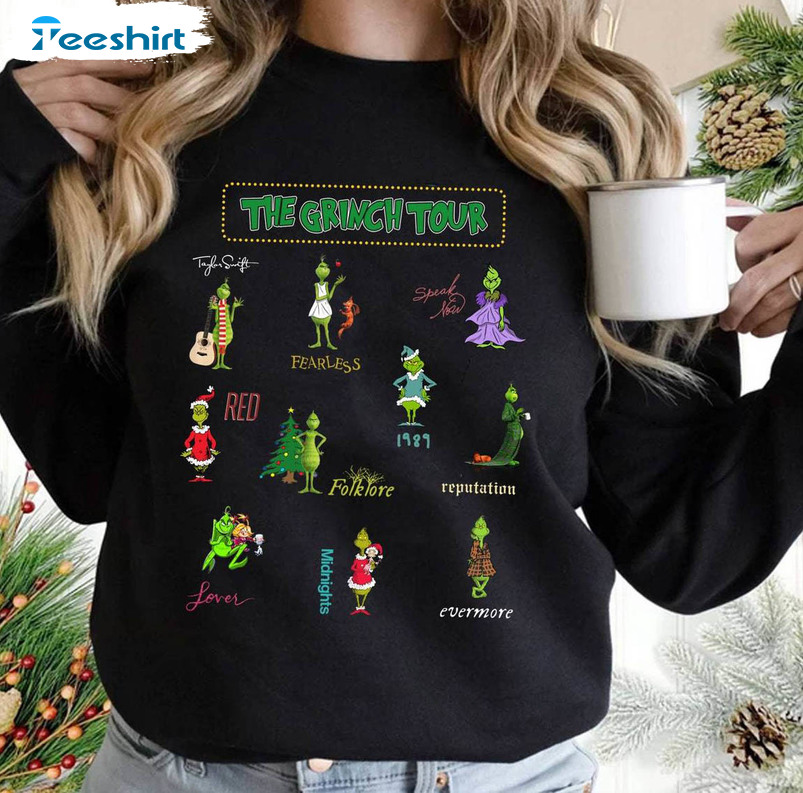 The Grinch Tour Shirt, Christmas Taylor Swift The Grinch Tour Hoodie T-shirt