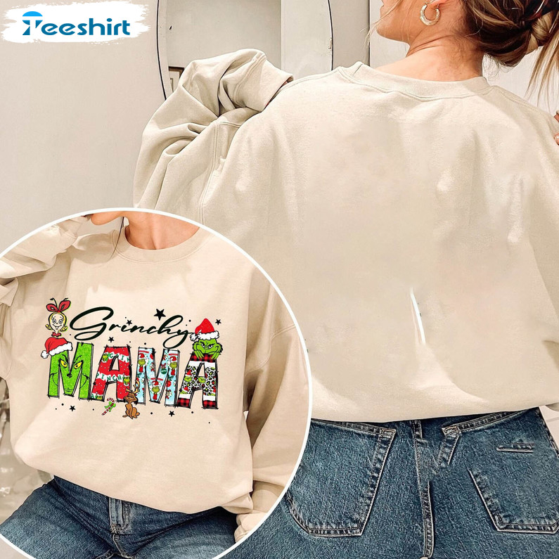 Mama Grinch Shirt, Mama Gift Sweater T-shirt