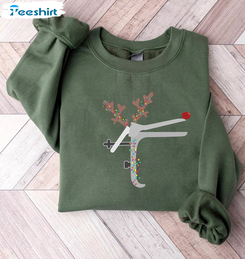 Speculum Reindeer Shirt, Nurse Sweatshirt T-shirt Tank Top