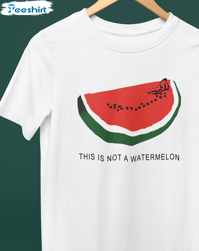 This Is Not A Watermelon Shirt, Palestine Collection Gift Long Sleeve Tee Tops
