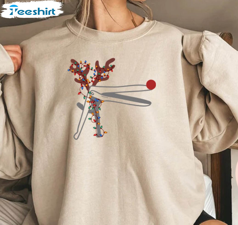 Speculum Reindeer Shirt, Christmas Speculum Nurse Short Sleeve Long Sleeve