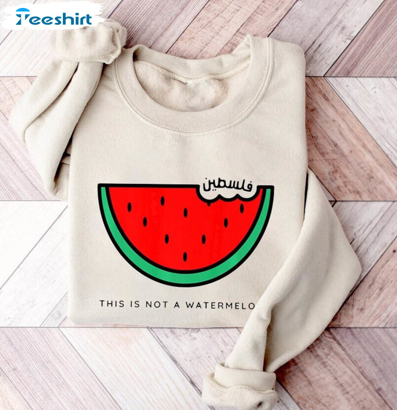 This Is Not A Watermelon Shirt, Palestine Collection Tee Tops Sweater