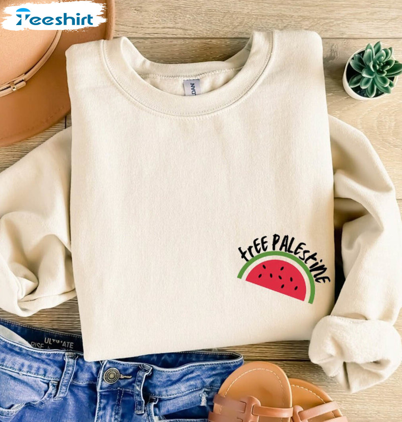 This Is Not A Watermelon Shirt, Trending Palestine Tee Tops Sweater