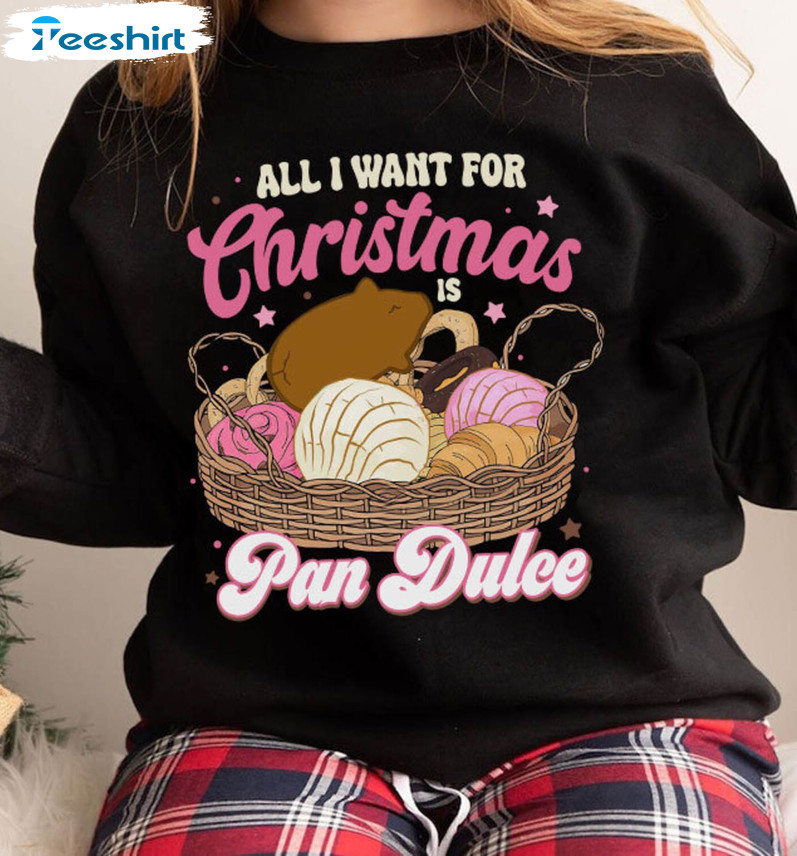 Christmas Pan Dulce Mexican Shirt, Christmas Funny Unisex Hoodie Long Sleeve