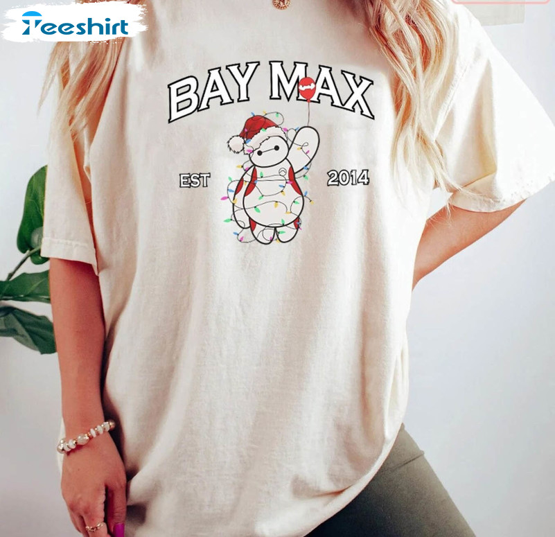 Disney Baymax Christmas Shirt, Funny Xmas Hoodie Long Sleeve