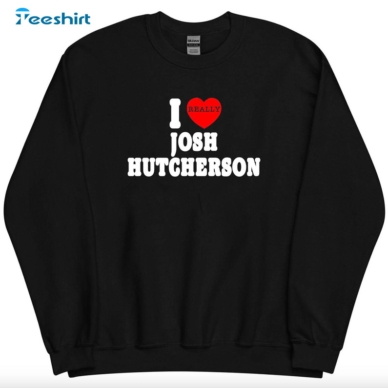 I Love Josh Hutcherson Shirt, Movie Tv Actor 2000 Long Sleeve Sweater