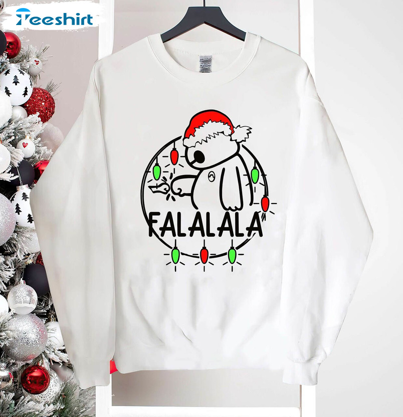 Lovely Falalala Disney Shirt, Baymax Christmas Hoodie Tee Tops