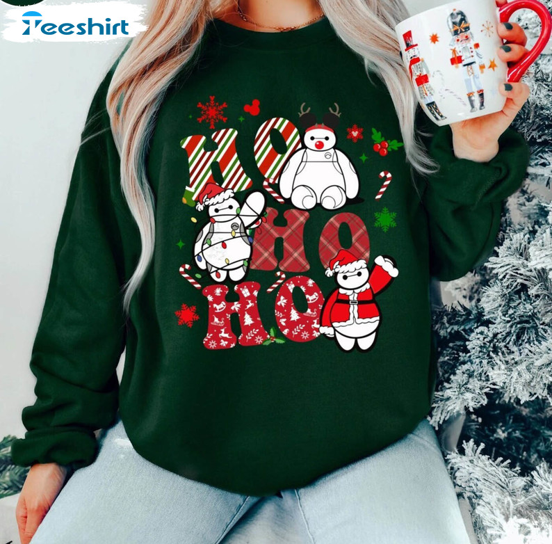 Disney Baymax Christmas Cute Shirt, Disney Baymax Big Hero 6 Tee Tops Short Sleeve