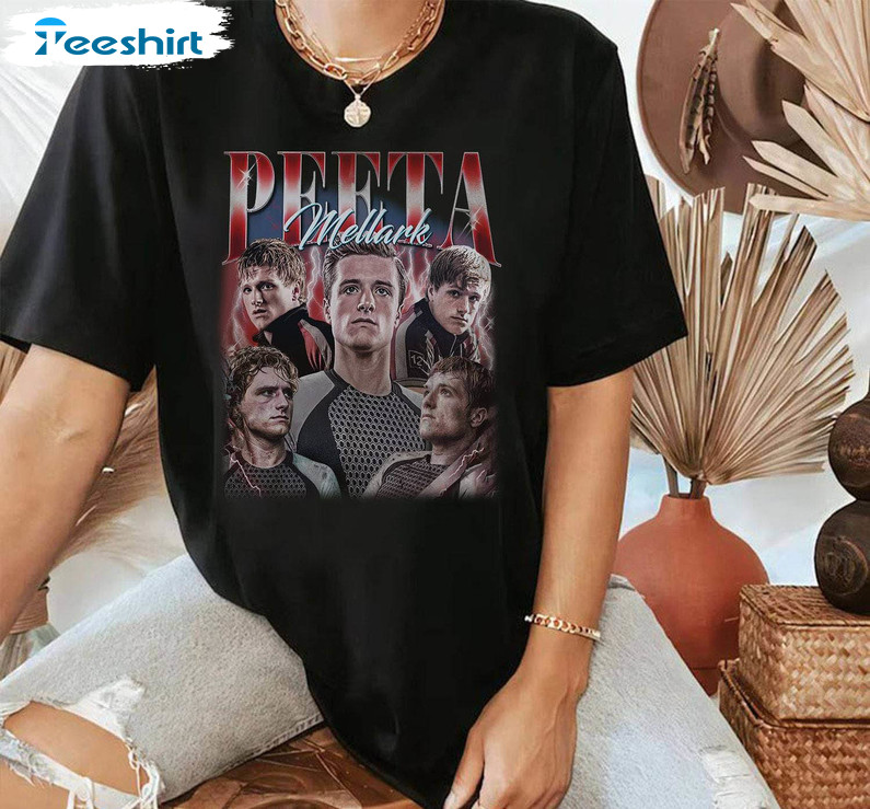 Peeta Mellark Vintage Shirt, Trendy Long Sleeve Unisex Hoodie