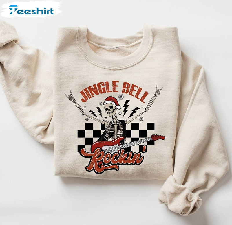 Jingle Bell Rocking Trendy Shirt, Christmas Holiday T-shirt Sweater