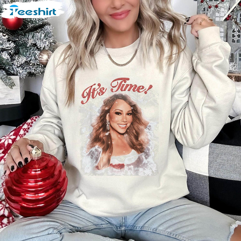 Mariah Carey Christmas Shirt, All I Want For Christmas Long Sleeve Sweater