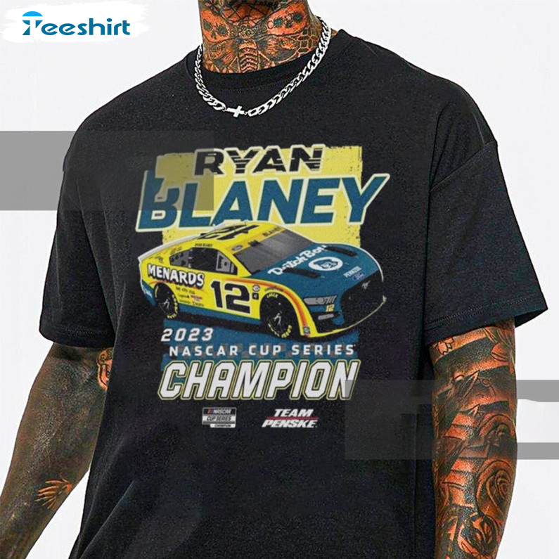 Ryan Blaney 2023 Shirt, Nascar Cup Series Champion Long Sleeve Unisex T Shirt